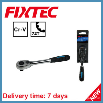 Fixtec Hand Tools 1/4" CRV Ratchet Wrench with 72 Teeth